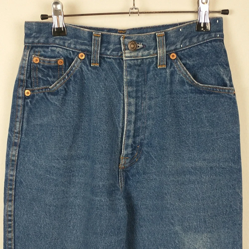 Vintage Levis Jeans Womens 23 70s 80s Blue Medium Wash